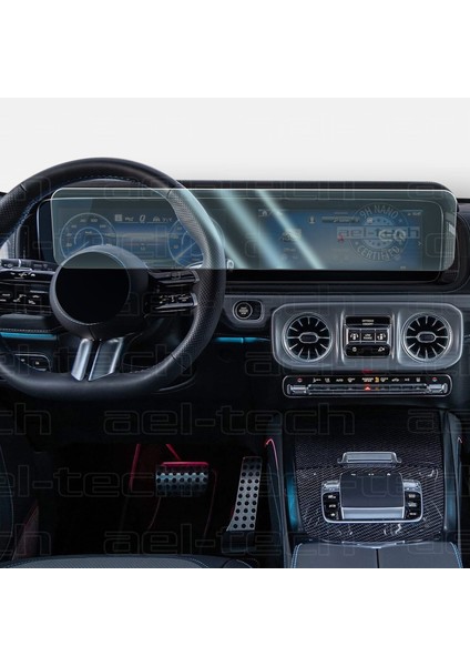 Mercedes G Uyumlu 12,3 Inç Navigasyon ve Dijital Gösterge 9h Nano Ekran Koruyucu