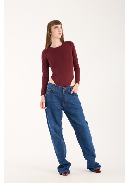 Bisiklet Yaka Altdan Çıt Çıtlı Body - Çıtçıtlı Body Uzun Kol modelleri