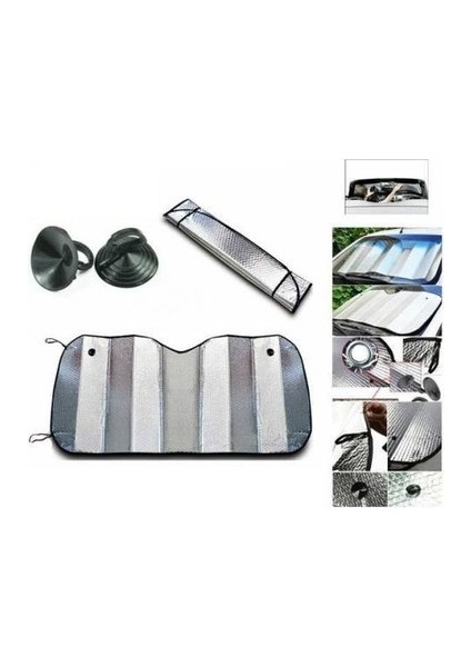 Oto Ön Cam Güneşliği Renault Megane Fiat Egea Toyota Corolla Volkswagen Passat - M121R139-K4812 fiyatları