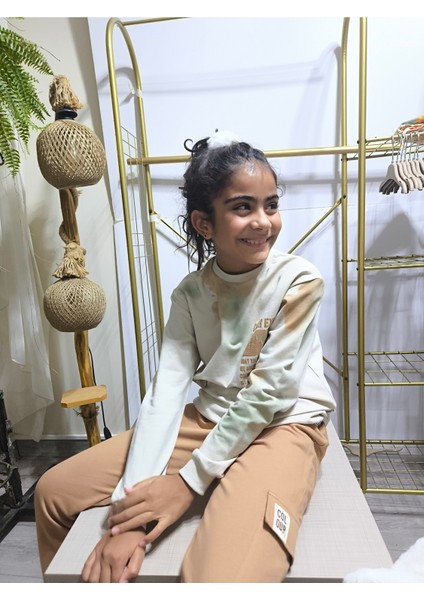 Erkek Kız Çocuk Alt Üst Takım Unisex Uzun Kollu Eşofman Rahat Spor Şık Modern Tasarım Ribanalı modelleri