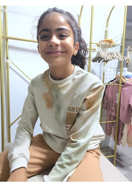 Erkek Kız Çocuk Alt Üst Takım Unisex Uzun Kollu Eşofman Rahat Spor Şık Modern Tasarım Ribanalı indirimleri