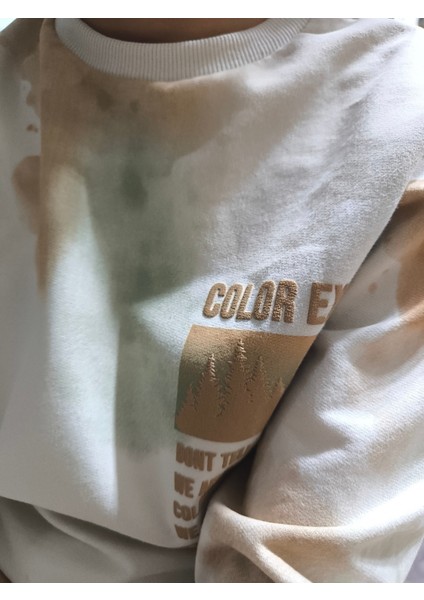 Erkek Kız Çocuk Alt Üst Takım Unisex Uzun Kollu Eşofman Rahat Spor Şık Modern Tasarım Ribanalı