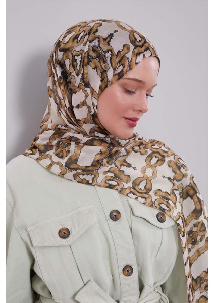 Küf Yeşili Leopar Desen Vivian Şal fiyatları