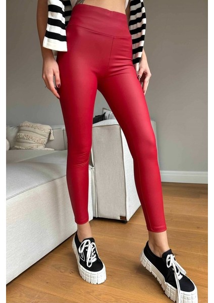 Kadın Yüksek Bel Içi Şardonlu Fırsat Ürün Toparlayıcı Tayt