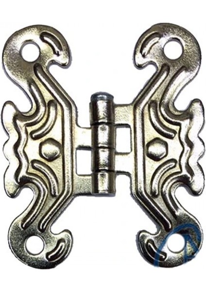 Dekoratif Sac Kelebek Menteşe - Küçük, Nikel, 100 Adet