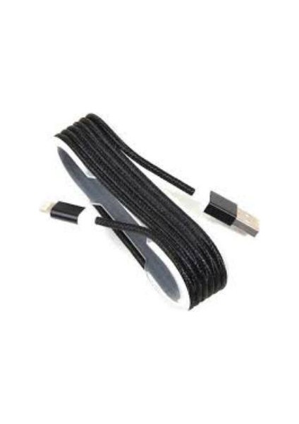 Örgü Şeklinde Renkli Çelik Şarj Data Kablosu - Siyah + 3 Mt. Kablolu 6'lı Topraklı Grup Priz ABC456 indirimleri