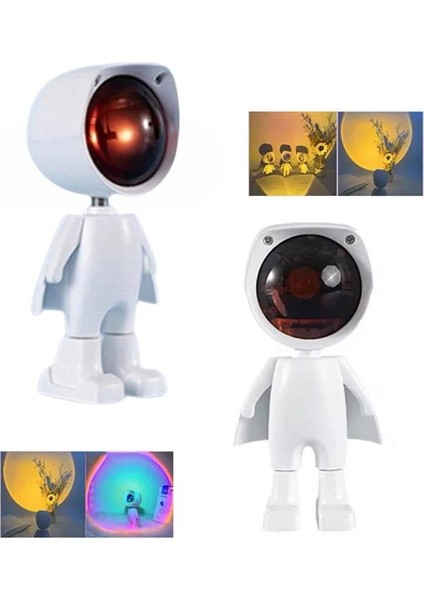 Projektör Atmosfer Işık Lambası Projektör Güneş Lambası Masa Lambası - M618K605-R50618