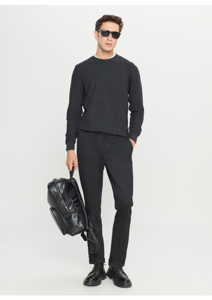 Bisiklet Yaka Standart Antrasit Melanj Erkek Kazak ACE049261266_ANM fiyatları