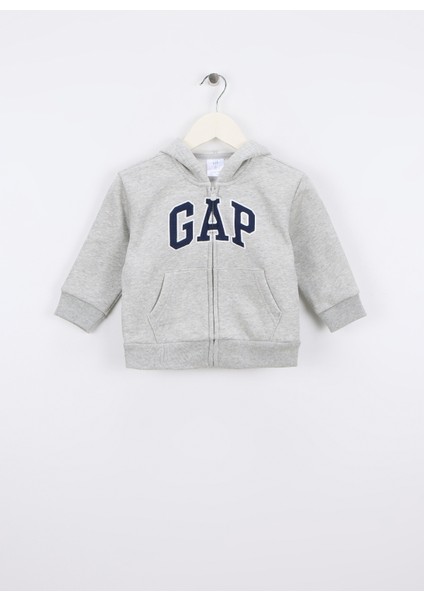 Baskılı Erkek Çocuk Gri Sweatshırt 723271003