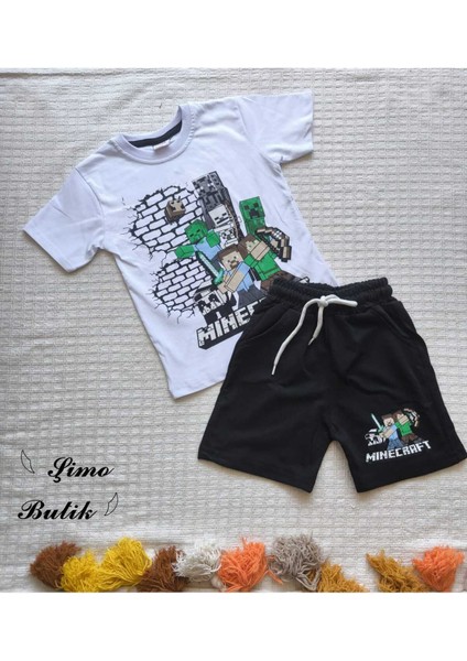 Erkek Çocuk Şortlu Takım, Minecraft