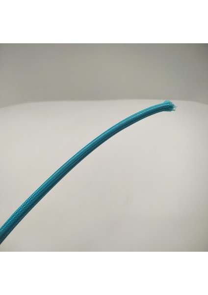 Dekoratif Örgülü Kumaş Kablo Mavi Renk 2X0,50MM 1 Metre fiyatları