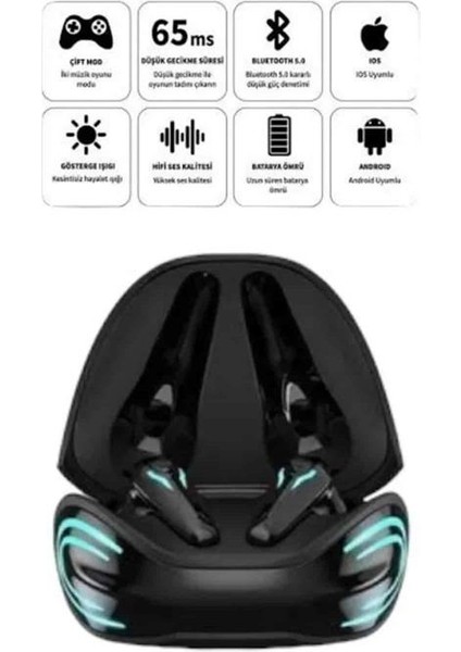 Android ve Ios Uyumlu Bluetooth Kulaklık Gaming Kulaklık Mini - N731J809-M25731 fırsatları