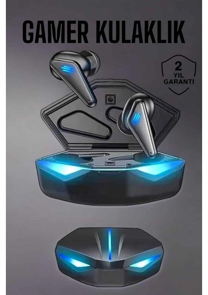 Bluetooth Oyuncu Kulaklığı LED Işıklı Kablosuz Anc Özelliği - M596R972-K44596 fiyatları