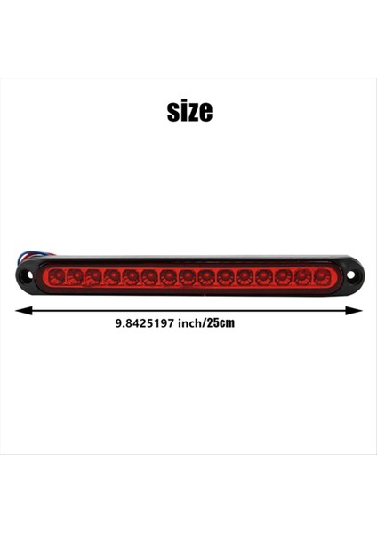 2 Adet 10 Inç 15 LED Römork Kamyon Karavan Durdurma Arka Fren Dönüş Lambası (Yurt Dışından) fırsatları