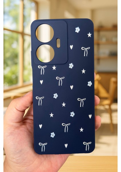 Realme C55 Uyumlu Mini Fiyonk Desenli Silikon Darbe Emici Klasik Korumalı Rubber Kılıf fiyatları