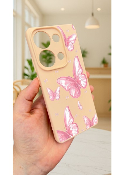 Redmi Note 13 Pro 4g Pembe Kelebek Desenli Silikon Darbe Emici Klasik Korumalı Rubber Kılıf indirimleri