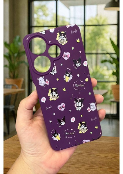 Xiaomi Redmi 13 4g Kurumı Desenli Silikon Darbe Emici Klasik Korumalı Rubber Kılıf