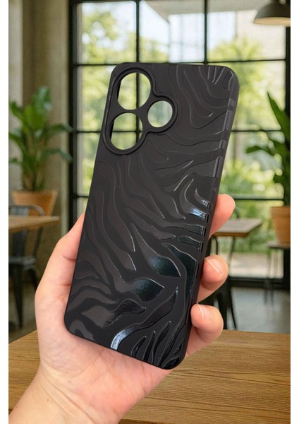 Xiaomi Redmi 13 4g Zebra Desenli Silikon Darbe Emici Klasik Korumalı Rubber Kılıf modelleri