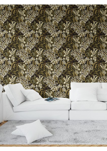 Lilyum ve Okaliptüs Duvar Kağıdı Isı ve Ses Yalıtımlı Yırtılmaz fiyatları