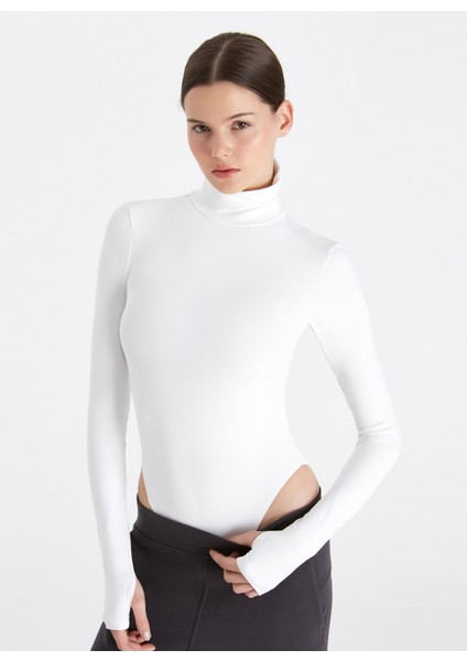 Beyaz Kadın Bodysuıt BB56W230W001