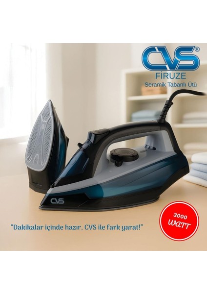 Dn 5483 Firuze Seramik Tabanlı 3000 W Ütü