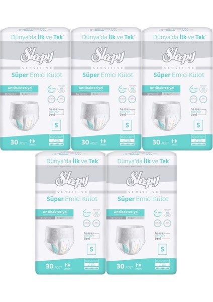 Hasta Bezi Yetişkin Emici Külot S - Küçük - Small 150 Adet (5pk*30)