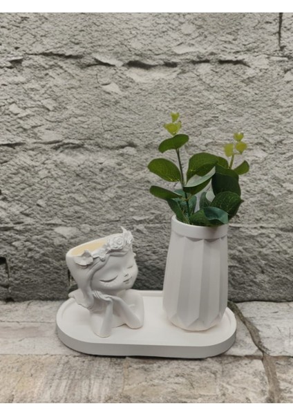 C46 Dekoratif Vazo, Kız Mumluk