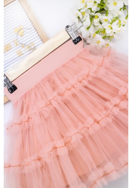 Açık Somon Renk Kız Çocuk Tütü Etek modelleri