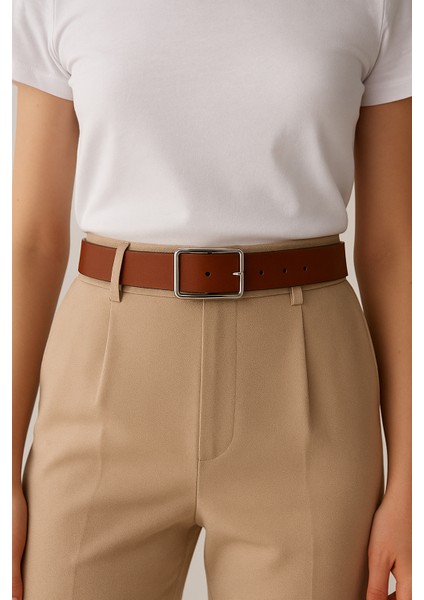 Kadın Siyah Suni Deri Kemer Gümüş Dikdörtgen Tokalı – Klasik ve Şık Günlük Kemer Modeli fiyatları