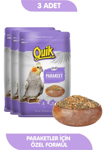 3lü Set Paraket Yemi Yenilenen Formül 750 gr