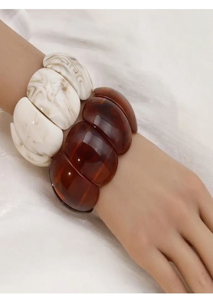 Zarif ve Sade Akrilik Boncuk Bileklik