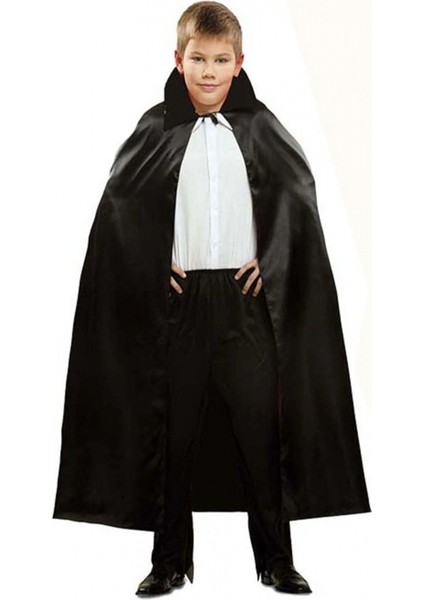 Siyah Renk Yakalı Halloween Pelerini 90 cm modelleri