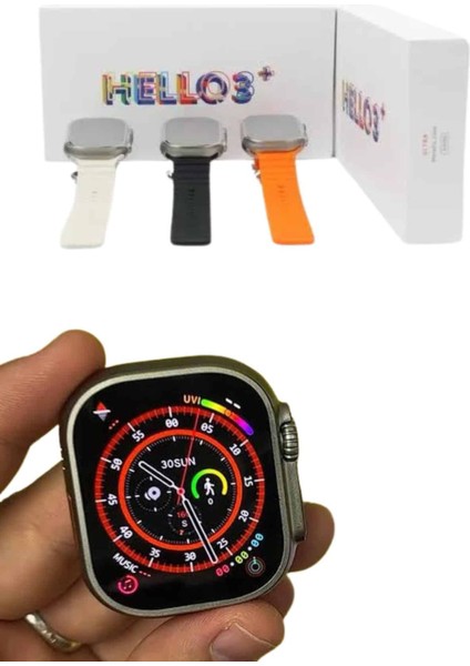 Android ve Ios Uyumlu Uyku ve Sağlık Takibi Yapabilen 3 Kordonlu Akıllı Saat - M585R700-K65585 fırsatları