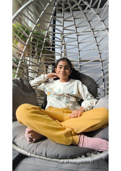 Kız Çocuk Alt Üst Takım Uzun Kollu Eşofman Rahat Şık Modern Tasarım