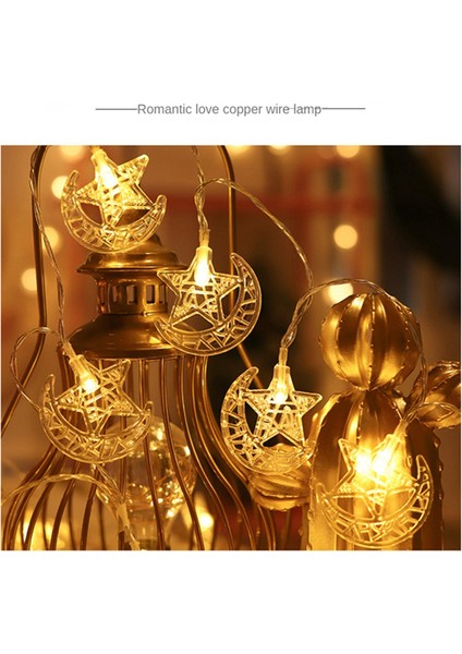 40 LED USB Ramazan Işık Dizisi Islami Işık Süslemeleri Ev Için Güçlendirilmiş Genişletilebilir, D (Yurt Dışından) fiyatları