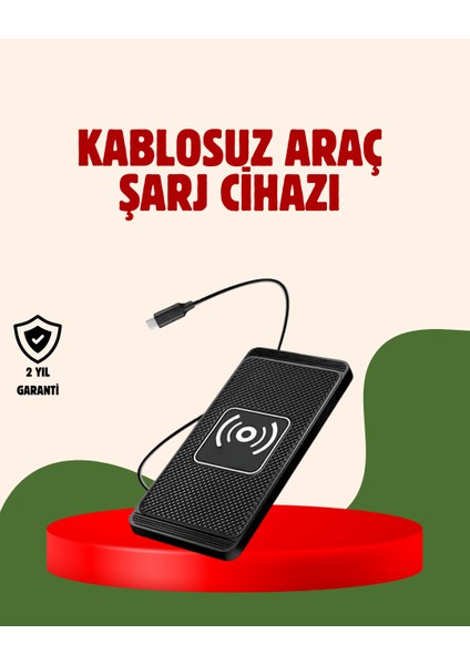 Kablosuz Manyetik Araç Şarj Pedi – Hızlı Güvenli Isınma Korumalı Tasarım - N559J770-M8755