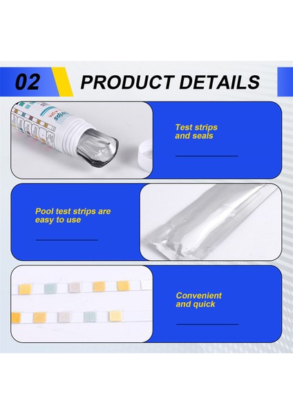 50PCS 6 Arada Yüzme Havuzu Ph Test Kağıdı Konurup Klor Ph Değer Alkalinite Sertlik Testi Şeridi Ph Test Cihazı (Yurt Dışından) indirimleri
