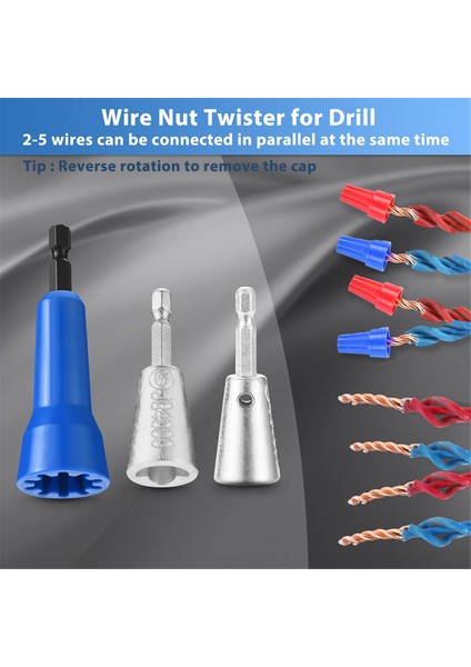 3 Paket Tel Twister Aracı 1/4inch Hex Shank, Elektrikçi Araçları ile Matkap, Matkap Için Twister, Matkap Tel Twister (Yurt Dışından) modelleri
