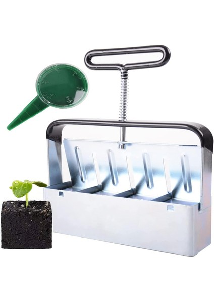 Toprak Bloker, 4pcs Hücre Toprak Blok Üreticisi, Rahat Saplı Tohum El Bloğu Üreticisi, Bahçe Engelleme Araçları (Yurt Dışından)