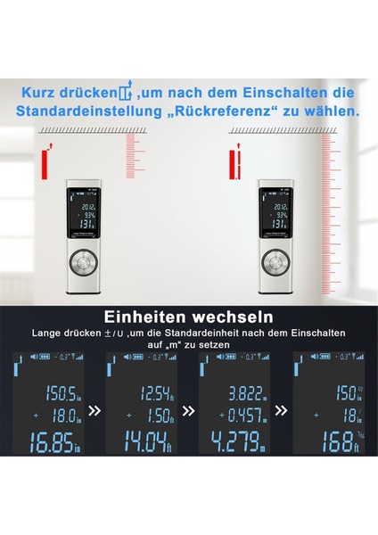 40M Akıllı Dijital Lazer Mesafe Metre Aralık Taşınabilir Malzemeli Aralık Finder Mini Elde Taşınma Uzaklığı Ölçüm Aracı (Yurt Dışından) fırsatları