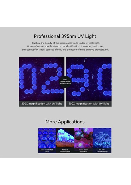 Apexel Cep Telefonu CPL-365 Violet Lambalı Taşınabilir Tanımlama Hd Büyütme Kafa Mikroskopu, D (Yurt Dışından) indirimleri