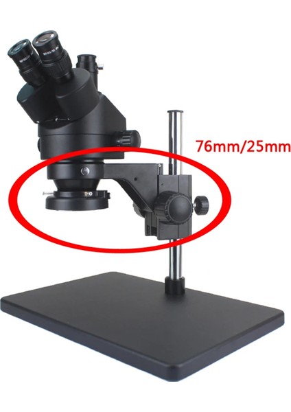 Stereo Mikroskop Kafa Tutucu Odak Ayar Kolu Mikroskop Yüzük Arbor Stand Braket Çapı 76MM 25MM Aksesuarlar (Yurt Dışından) indirimleri