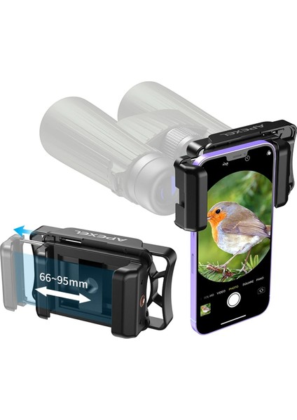 Apexel Universal Telescope Monocular Binoküler Için Telefon Adaptörü Mikroskop Gözenli Çap Telefon Tutucu Klipsi (Yurt Dışından) modelleri