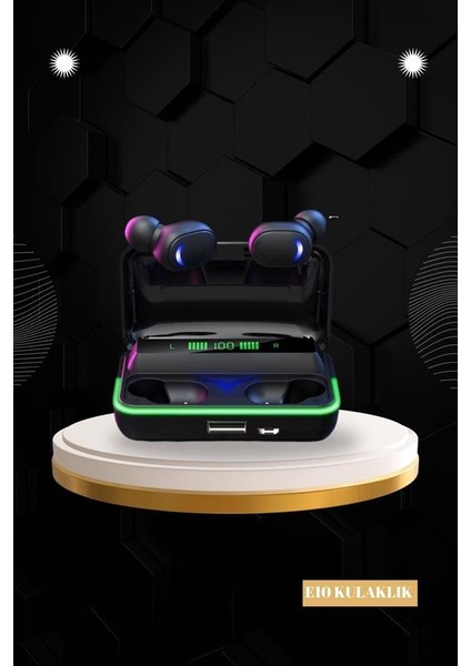 Ucuz ve Kaliteli Kulaklıklı Saat Seti Bluetooth Bağlantılı Akıllı Saat ve Kul - M933K760-R65 indirimleri