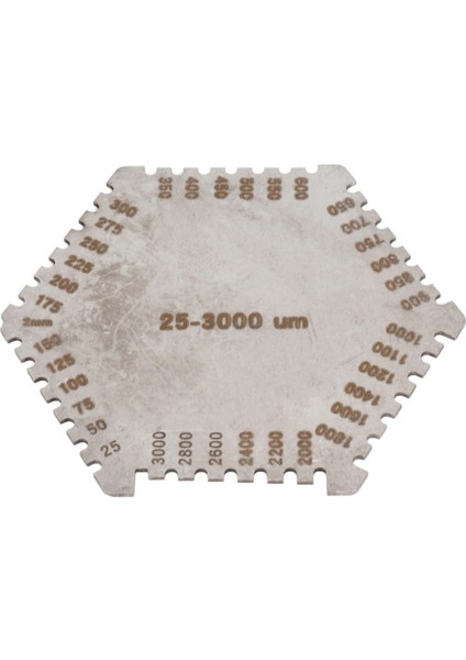 Yüksek Hassasiyetli Paslanmaz Çelik Altıgen Islak Film Tarağı Enstrüman Paslanmaz Çelik Islak Diyafram Kalınlık Göstergesi (Yurt Dışından) fiyatları