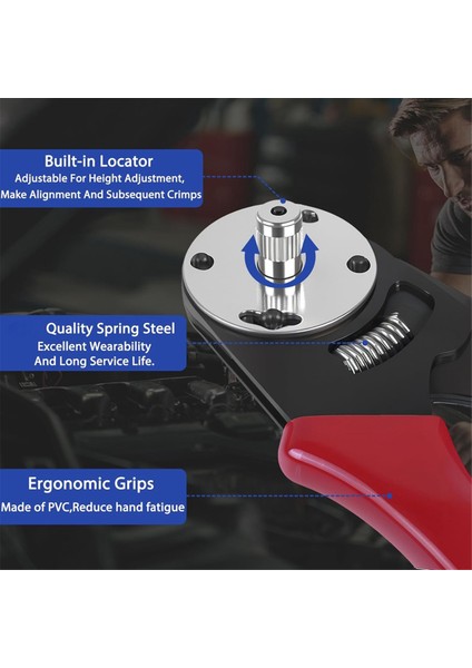 Deutsch Kapalı Fıçısı Crimper Için, Katı Namlu Kontak ve Dairesel Konektör Kontaktları Sıkışma Aracı (Awg 14-20) 4 Yol (Yurt Dışından) fırsatları