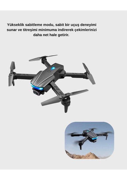 Wi-Fi Bağlantılı 4K Drone Katlanabilir ve 360° Takla Özellikli - MCT9485-8410 indirimleri
