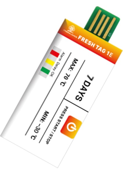 Tek Kullanımlık Sıcaklık Kaydedici Meyve Soğuk Zincir Taşıma Soğutmalı Kamyon USB Veri Kaydedici (Yurt Dışından) indirimleri