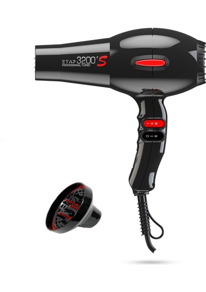 3200S 2400 W Profesyonel Saç Kurutma Makinesi + Curly Difüzör