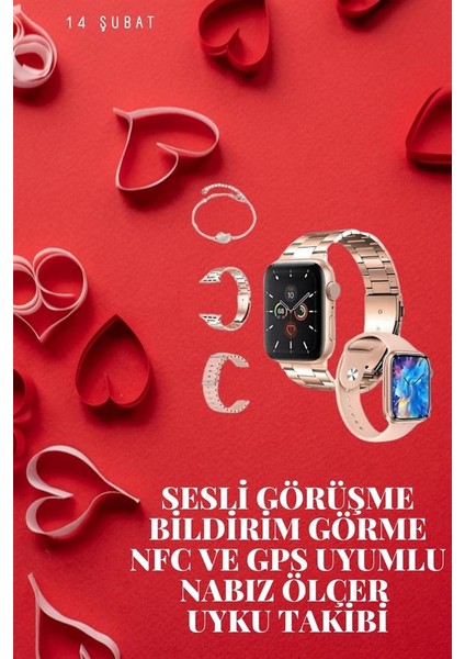 Sevgiliye Özel Yeni Nesil Akıllı Saat Çiftlere Özel Kampanya Çift Saatleri - M109R506-K87109